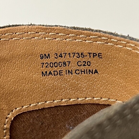 Frye Size 9 Judith Zip Ankle Bootie Leather Suede Taupe 3471735 - Picture 8 of 8